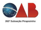 OAB 263° Subseção Pirapozinho